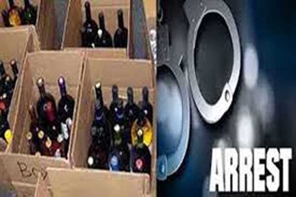 वैशाली में 800 कार्टन विदेशी शराब बरामद, तीन गिरफ्तार